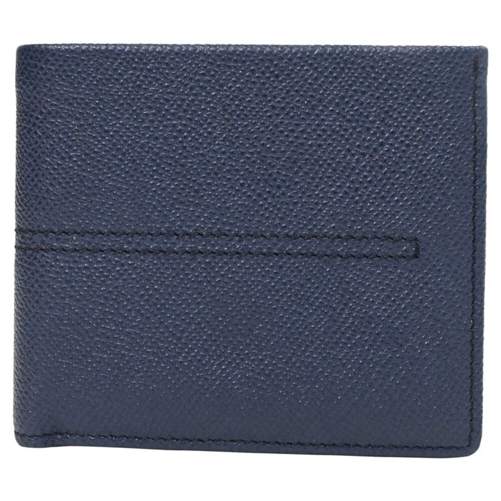 Tod's Bifold Wallet in Navy Blue Saffiano Leather